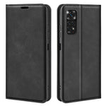 For Xiaomi Redmi Note 11 4G (Qualcomm) / Redmi Note 11S 4G Skin-touch Feeling PU Leather Phone Case Flip Wallet Magnetic Auto-absorbed Stand Cover