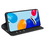For Xiaomi Redmi Note 11 4G (Qualcomm) / Redmi Note 11S 4G Skin-touch Feeling PU Leather Phone Case Flip Wallet Magnetic Auto-absorbed Stand Cover
