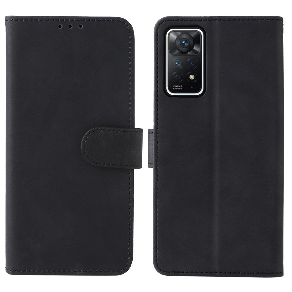 Xiaomi Redmi Note 12 Pro 4G / 11 Pro 4G (Mediatek) / Note 11 Pro 5G (Qualcomm) Stativ Plånboksfodral i PU-läder med känsla som känns bekvämt