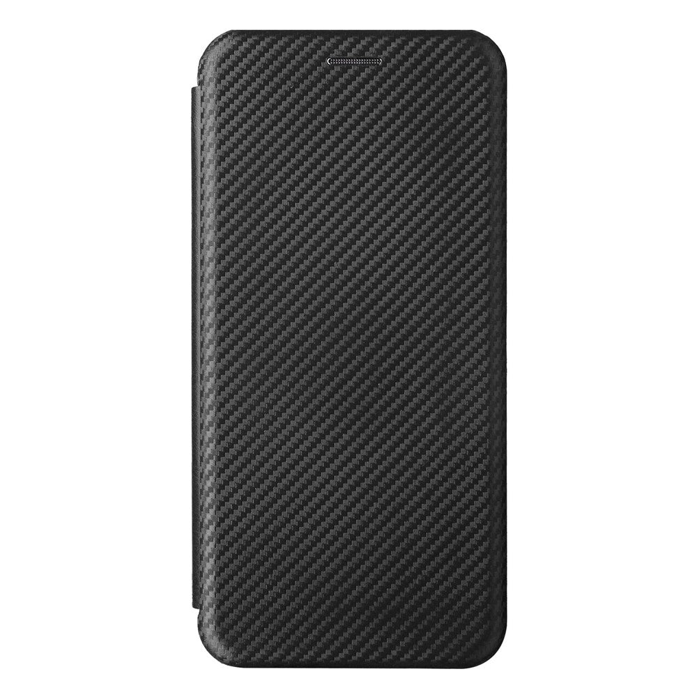 For Xiaomi Redmi Note 11S 4G / Redmi Note 11 4G (Qualcomm) Carbon Fiber Texture PU Leather Case Magnetic Horizontal Flip Stand Cover with Card Slot