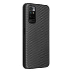 For Xiaomi Redmi Note 11S 4G / Redmi Note 11 4G (Qualcomm) Carbon Fiber Texture PU Leather Case Magnetic Horizontal Flip Stand Cover with Card Slot
