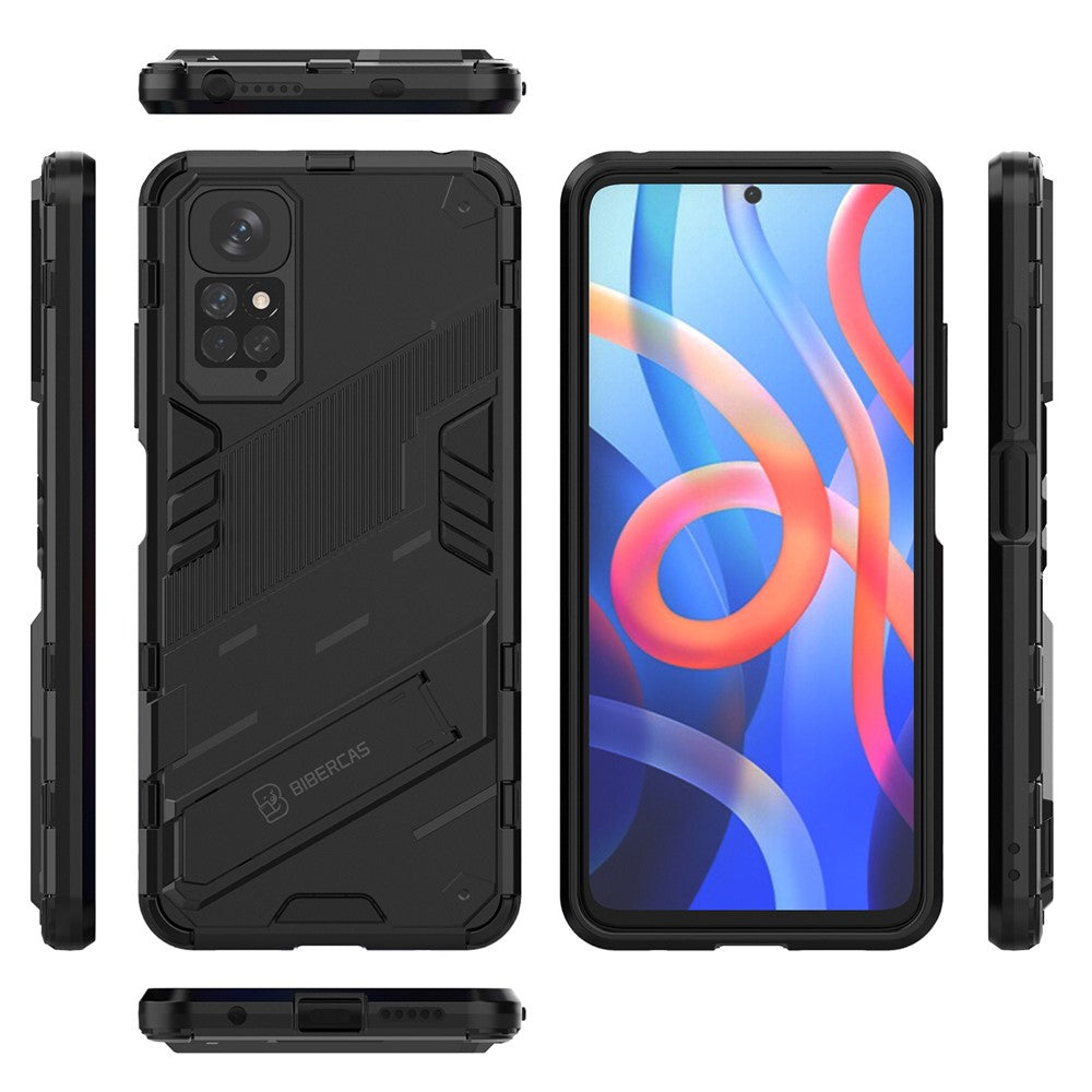 Xiaomi Redmi Note 11 4G (Qualcomm) / Redmi Note 11S 4G PC + TPU hybridmobilskal med vikbart stativdesign
