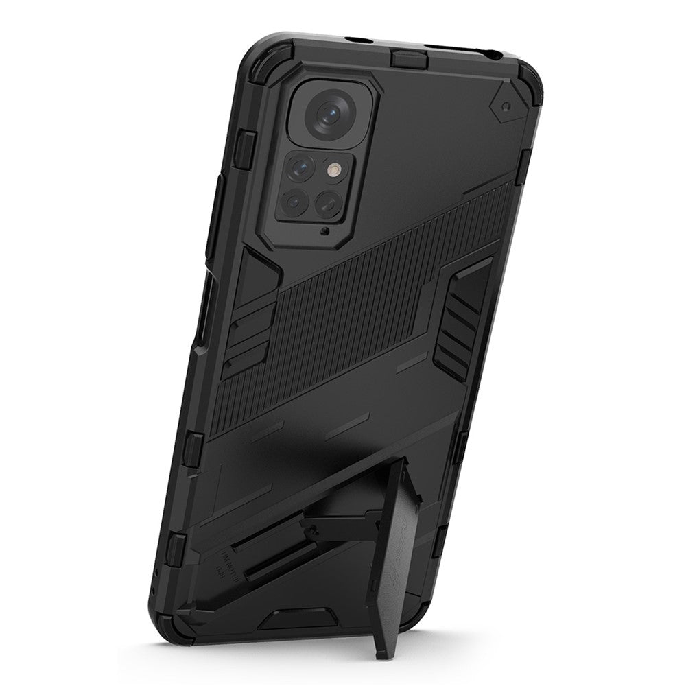 Xiaomi Redmi Note 11 4G (Qualcomm) / Redmi Note 11S 4G PC + TPU hybridmobilskal med vikbart stativdesign