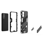 For Xiaomi Redmi Note 11 4G (Qualcomm) / Redmi Note 11S 4G PC + TPU Hybrid Phone Case Cover with Foldable Kickstand Design