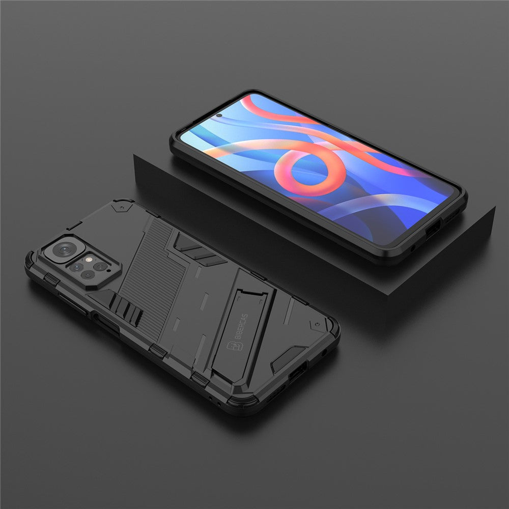 Xiaomi Redmi Note 11 4G (Qualcomm) / Redmi Note 11S 4G PC + TPU hybridmobilskal med vikbart stativdesign
