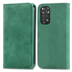 Xiaomi Redmi Note 11S 4G 2022 (Mediatek Helio G96) Retroskal i PU-läder med hudkänsla, korthållare, magnetiskt absorberande stativ, fällbart fodral