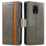 CASENEO 002 Series For Xiaomi Redmi Note 9 Pro/Note 9 Pro Max/Note 9S Splicing PU Leather Case Business Style Anti-drop Flip Folio Wallet Cover with Stand