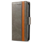 CASENEO 002 Series For Xiaomi Redmi Note 9 Pro/Note 9 Pro Max/Note 9S Splicing PU Leather Case Business Style Anti-drop Flip Folio Wallet Cover with Stand