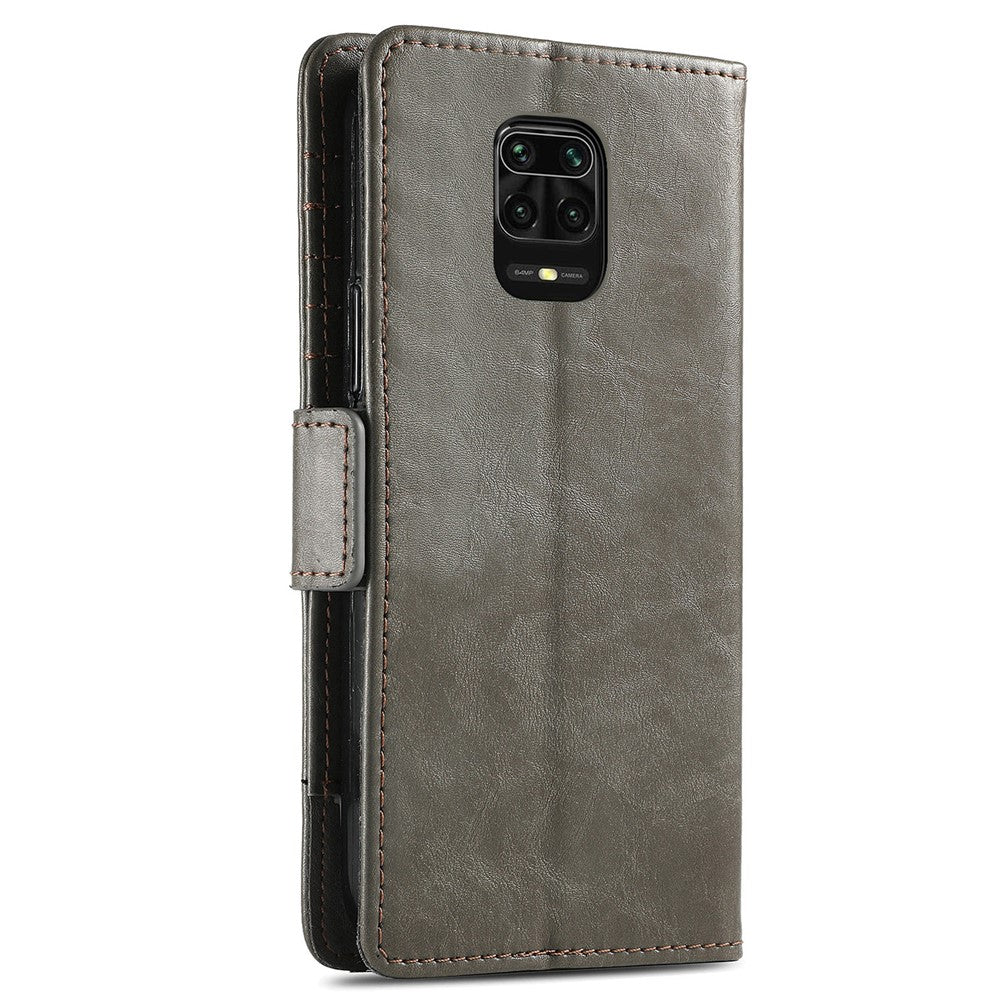 CASENEO 002 Series For Xiaomi Redmi Note 9 Pro/Note 9 Pro Max/Note 9S Splicing PU Leather Case Business Style Anti-drop Flip Folio Wallet Cover with Stand