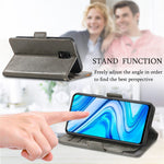 CASENEO 002 Series For Xiaomi Redmi Note 9 Pro/Note 9 Pro Max/Note 9S Splicing PU Leather Case Business Style Anti-drop Flip Folio Wallet Cover with Stand