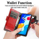 For Xiaomi Redmi Note 11S 4G 2022(Mediatek Helio G96) Phone Cases CASENEO PU Leather Cover Stand with RFID Blocking Wallet