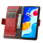 For Xiaomi Redmi Note 11S 4G 2022(Mediatek Helio G96) Phone Cases CASENEO PU Leather Cover Stand with RFID Blocking Wallet