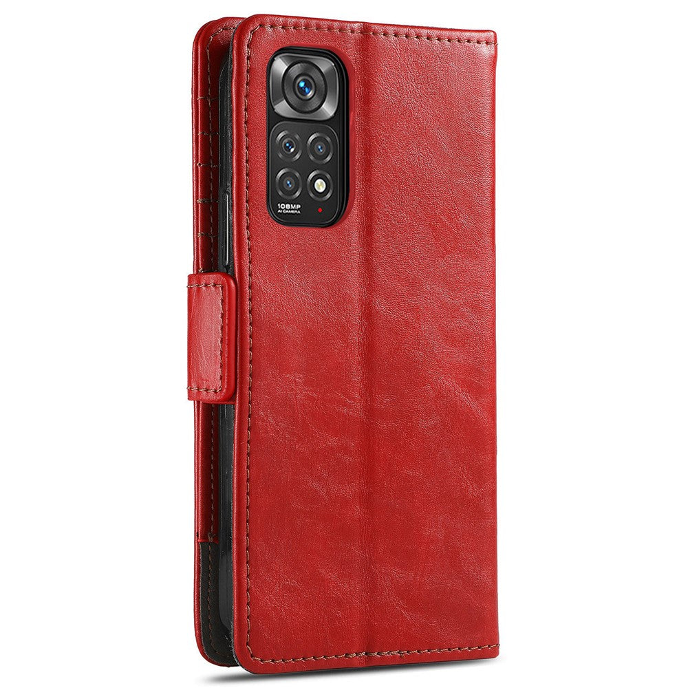 For Xiaomi Redmi Note 11S 4G 2022(Mediatek Helio G96) Phone Cases CASENEO PU Leather Cover Stand with RFID Blocking Wallet