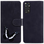 Xiaomi Redmi Note 11S 4G / Redmi Note 11 4G (Qualcomm) Fjärilsmönster Tryck PU-läder Magnetiskt Fodral Stativ Plånbok Hud Beröringskänslighet Stötsäkert Flipfodral