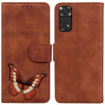 Xiaomi Redmi Note 11S 4G / Redmi Note 11 4G (Qualcomm) Fjärilsmönster Tryck PU-läder Magnetiskt Fodral Stativ Plånbok Hud Beröringskänslighet Stötsäkert Flipfodral
