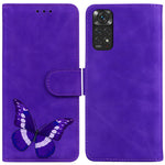 Xiaomi Redmi Note 11S 4G / Redmi Note 11 4G (Qualcomm) Fjärilsmönster Tryck PU-läder Magnetiskt Fodral Stativ Plånbok Hud Beröringskänslighet Stötsäkert Flipfodral