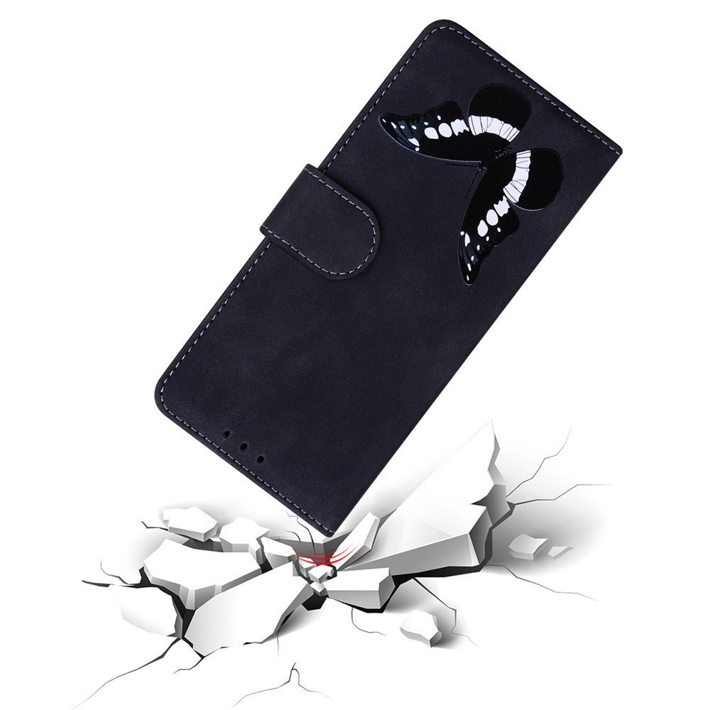For Xiaomi Redmi Note 12 Pro 4G / 11 Pro 4G (MediaTek) / Note 11 Pro 5G (Qualcomm) Stand Function PU Leather Case Butterfly Pattern Printing Wallet Style Flip Cover