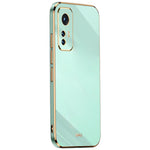 XINLI fleksibelt TPU-mobilcover til Xiaomi 12 Pro 5G/12S Pro 5G/12 Pro (Dimensity) 5G med præcis linseudskæring, stødsikkert cover og galvaniseret gylden kant
