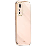 XINLI fleksibelt TPU-mobilcover til Xiaomi 12 Pro 5G/12S Pro 5G/12 Pro (Dimensity) 5G med præcis linseudskæring, stødsikkert cover og galvaniseret gylden kant