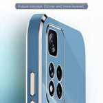 XINLI för Xiaomi Redmi Note 11 Pro 5G (Kina) (MediaTek)/Note 11 Pro+ 5G Precisionslinsutskärning TPU Smartphone Stötsäkert Skal Snyggt Galvaniserat Mobilskal med Guldkant