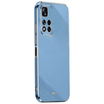 XINLI för Xiaomi Redmi Note 11 Pro 5G (Kina) (MediaTek)/Note 11 Pro+ 5G Precisionslinsutskärning TPU Smartphone Stötsäkert Skal Snyggt Galvaniserat Mobilskal med Guldkant