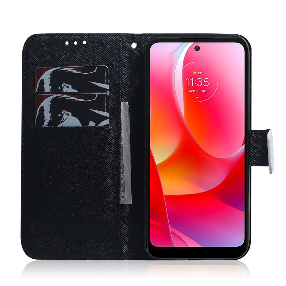 Xiaomi Redmi Note 12 Pro 4G / 11 Pro 4G (MediaTek) / Note 11 Pro 5G (Qualcomm) Magnetiskt stängningsmönstertryck PU-läder Folio Flip-fodral Plånboksfodral med stativfunktion mobilskydd