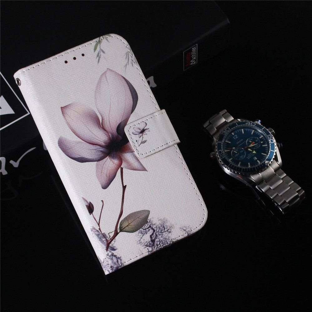 Xiaomi Redmi Note 11S 4G / Redmi Note 11 4G (Qualcomm) Plånboksfodral med mönstertryck, PU-läder, stativfunktion, fällbart fodral
