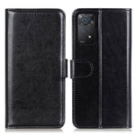 Xiaomi Redmi Note 12 Pro 4G / 11 Pro 4G (MediaTek) / Note 11 Pro 5G (Qualcomm) Crazy Horse Texture Läderfodral Magnetiskt Stängande Kortplatser Stativ Bok Stötsäkert Skydd