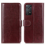 Xiaomi Redmi Note 12 Pro 4G / 11 Pro 4G (MediaTek) / Note 11 Pro 5G (Qualcomm) Crazy Horse Texture Läderfodral Magnetiskt Stängande Korthållare Stativ Bok Stötsäkert Skydd