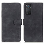 KHAZNEH För Xiaomi Redmi Note 12 Pro 4G / 11 Pro 4G (MediaTek) / Note 11 Pro 5G (Qualcomm) Retro PU-lädermobilskal Dubbelsidigt magnetiskt spänne Plånboksfodral