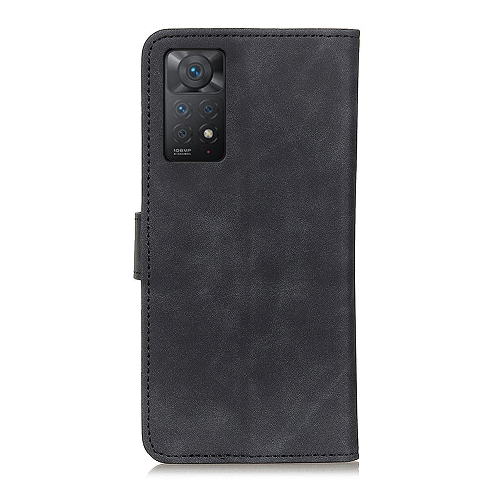 KHAZNEH För Xiaomi Redmi Note 12 Pro 4G / 11 Pro 4G (MediaTek) / Note 11 Pro 5G (Qualcomm) Retro PU-lädermobilskal Dubbelsidigt magnetiskt spänne Plånboksfodral