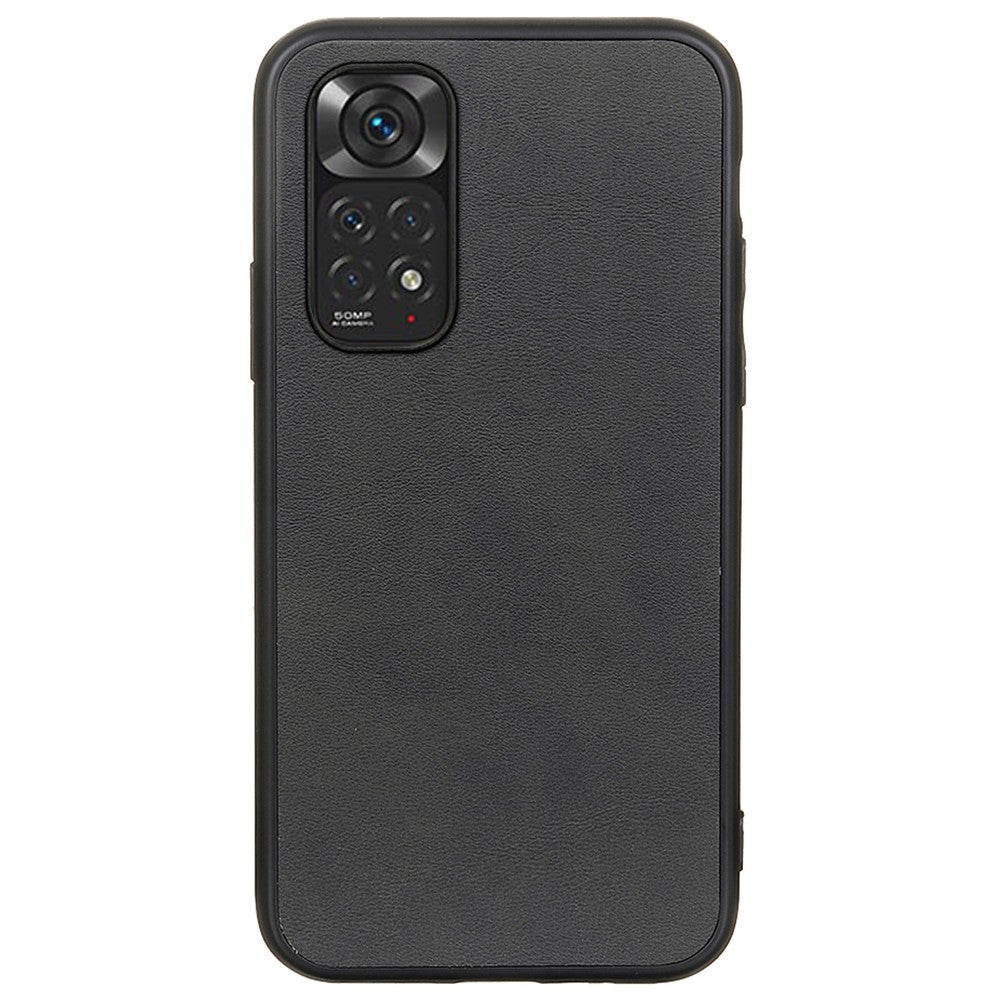 For Xiaomi Redmi Note 11 4G (Qualcomm)/Note 11S 4G Bi-color Textured PU Leather Coated TPU + PC Phone Case