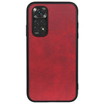 Xiaomi Redmi Note 11 4G (Qualcomm)/Note 11S 4G Tvåfärgat texturerat PU-läderbelagt TPU + PC-mobilskal