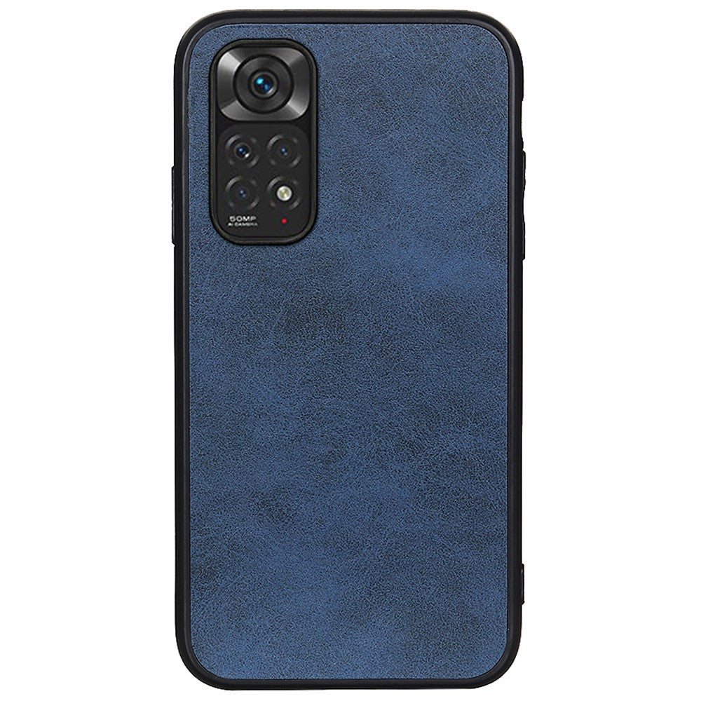 Xiaomi Redmi Note 11 4G (Qualcomm)/Note 11S 4G Tvåfärgat texturerat PU-läderbelagt TPU + PC-mobilskal