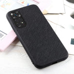 Xiaomi Redmi Note 11S 4G / Redmi Note 11 4G (Qualcomm) Cross Texture Phone Case Äkta Läderbelagd TPU + PC Hybrid Skyddsfodral