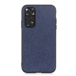 Xiaomi Redmi Note 11S 4G / Redmi Note 11 4G (Qualcomm) Cross Texture Phone Case Äkta Läderbelagd TPU + PC Hybrid Skyddsfodral