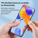 Magic Mirror Series for Xiaomi Redmi Note 11 Pro 5G (Qualcomm)/Note 11 Pro 4G (MediaTek) Flower Pattern Tempered Glass + PC + TPU Phone Case with Kickstand and Mirror