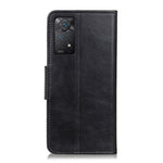 Xiaomi Redmi Note 12 Pro 4G / 11 Pro 4G (MediaTek) / Note 11 Pro 5G (Qualcomm) PU-läder med full skyddsfunktion, Crazy Horse-textur, fallskyddsskal med plånboksställ