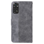 For Xiaomi Redmi Note 11 4G (Qualcomm)/Note 11S 4G Foldable Stand Imprinting Geometry PU Learher Wallet Case Magnetic Closure Cover