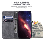 For Xiaomi Redmi Note 11 4G (Qualcomm)/Note 11S 4G Foldable Stand Imprinting Geometry PU Learher Wallet Case Magnetic Closure Cover