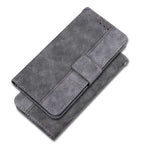 For Xiaomi Redmi Note 11 4G (Qualcomm)/Note 11S 4G Foldable Stand Imprinting Geometry PU Learher Wallet Case Magnetic Closure Cover