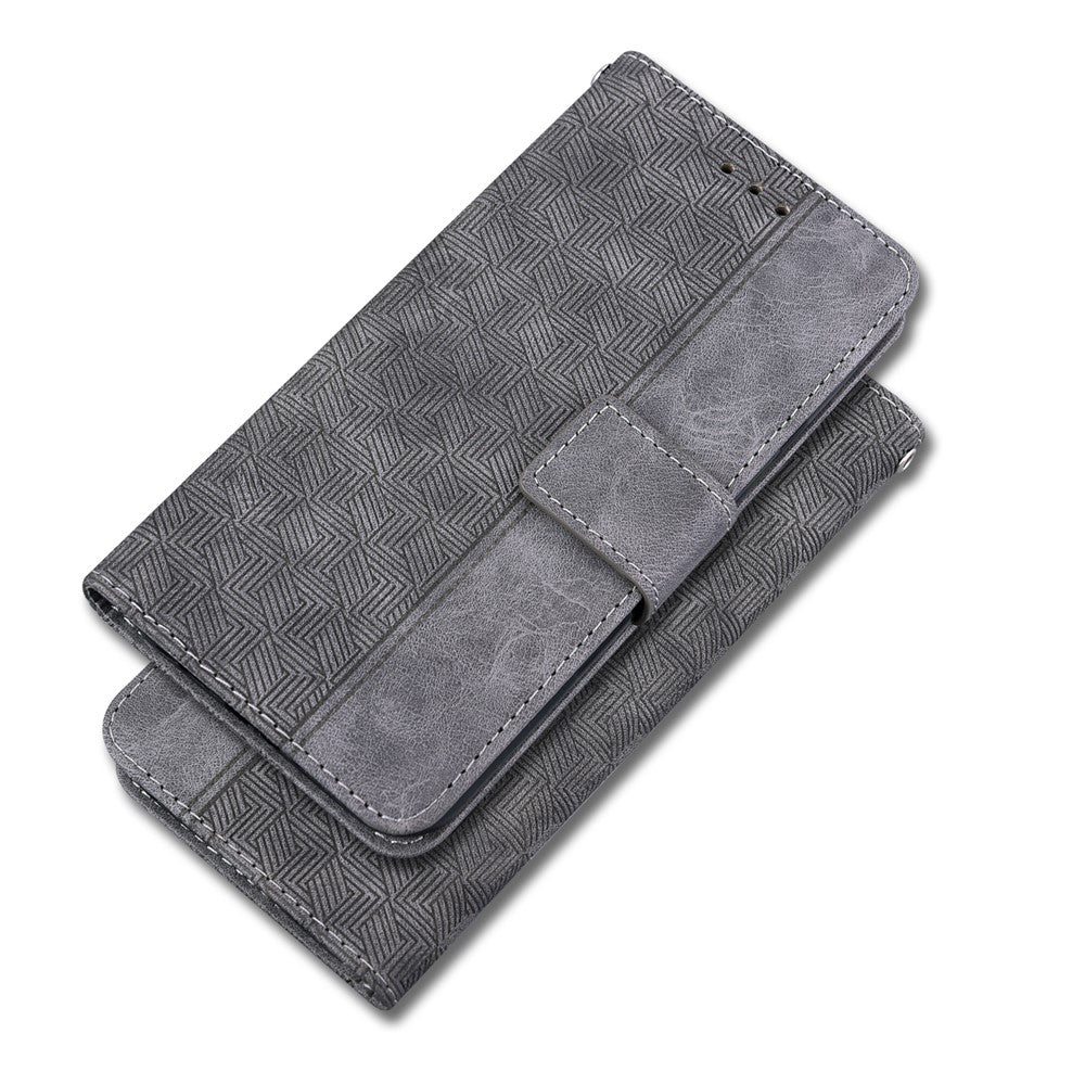 Xiaomi Redmi Note 11 4G (Qualcomm)/Note 11S 4G, vikbart stativ, tryckgeometri, PU-läder, plånboksfodral med magnetisk stängning