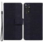 Xiaomi Redmi Note 11 4G (Qualcomm)/Note 11S 4G, vikbart stativ, tryckgeometri, PU-läder, plånboksfodral med magnetisk stängning
