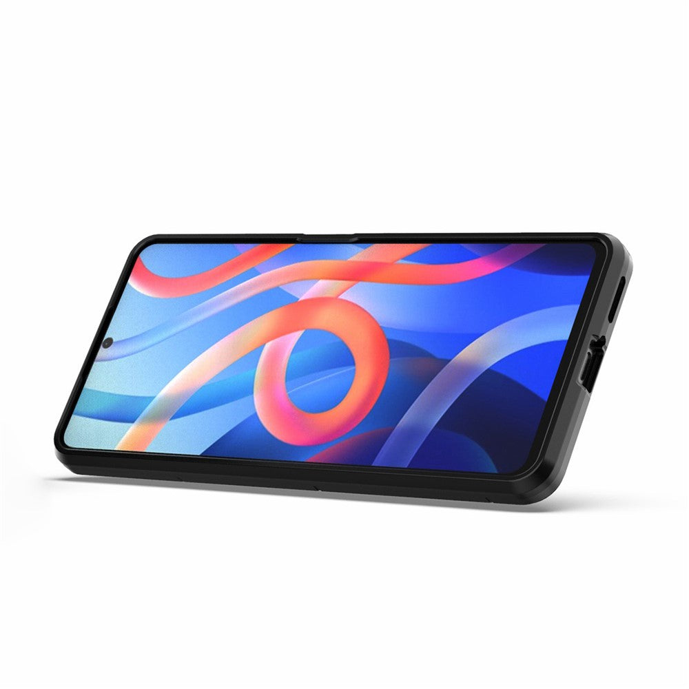 Xiaomi Redmi Note 12 Pro 4G / 11 Pro 4G (MediaTek) / Note 11 Pro 5G (Qualcomm) Bakskal Ring Stöd Mjukt TPU + Hårt PC Stötsäkert Skyddande mobilskal