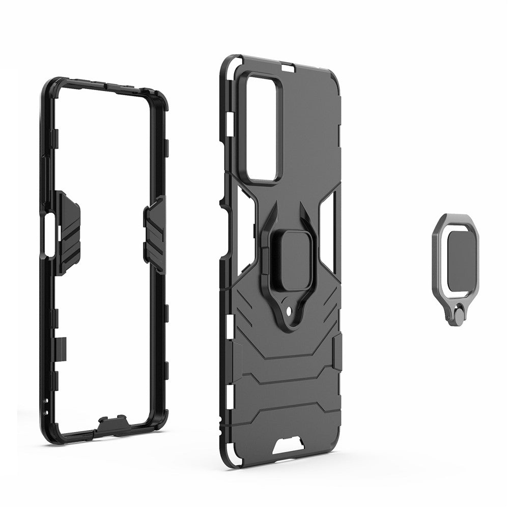 For Xiaomi Redmi Note 12 Pro 4G / 11 Pro 4G (MediaTek) / Note 11 Pro 5G (Qualcomm) Back Case Ring Kickstand Soft TPU+Hard PC Shockproof Protective Phone Cover