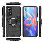 For Xiaomi Redmi Note 12 Pro 4G / 11 Pro 4G (MediaTek) / Note 11 Pro 5G (Qualcomm) Back Case Ring Kickstand Soft TPU+Hard PC Shockproof Protective Phone Cover