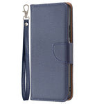 For Xiaomi Redmi Note 11 4G (Qualcomm) Litchi Texture PU Leather Wallet Case Solid Color Stand Mobile Phone Cover