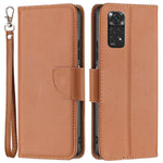 Xiaomi Redmi Note 11 4G (Qualcomm) Litchi Texture PU Läder Plånboksfodral Enfärgat Stativ Mobilmobilfodral