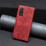 For Xiaomi Redmi Note 11 4G (Qualcomm) Imprinting Pattern Splicing Design Cover with Card Slots Drop-Proof Leather Cell Phone Shell