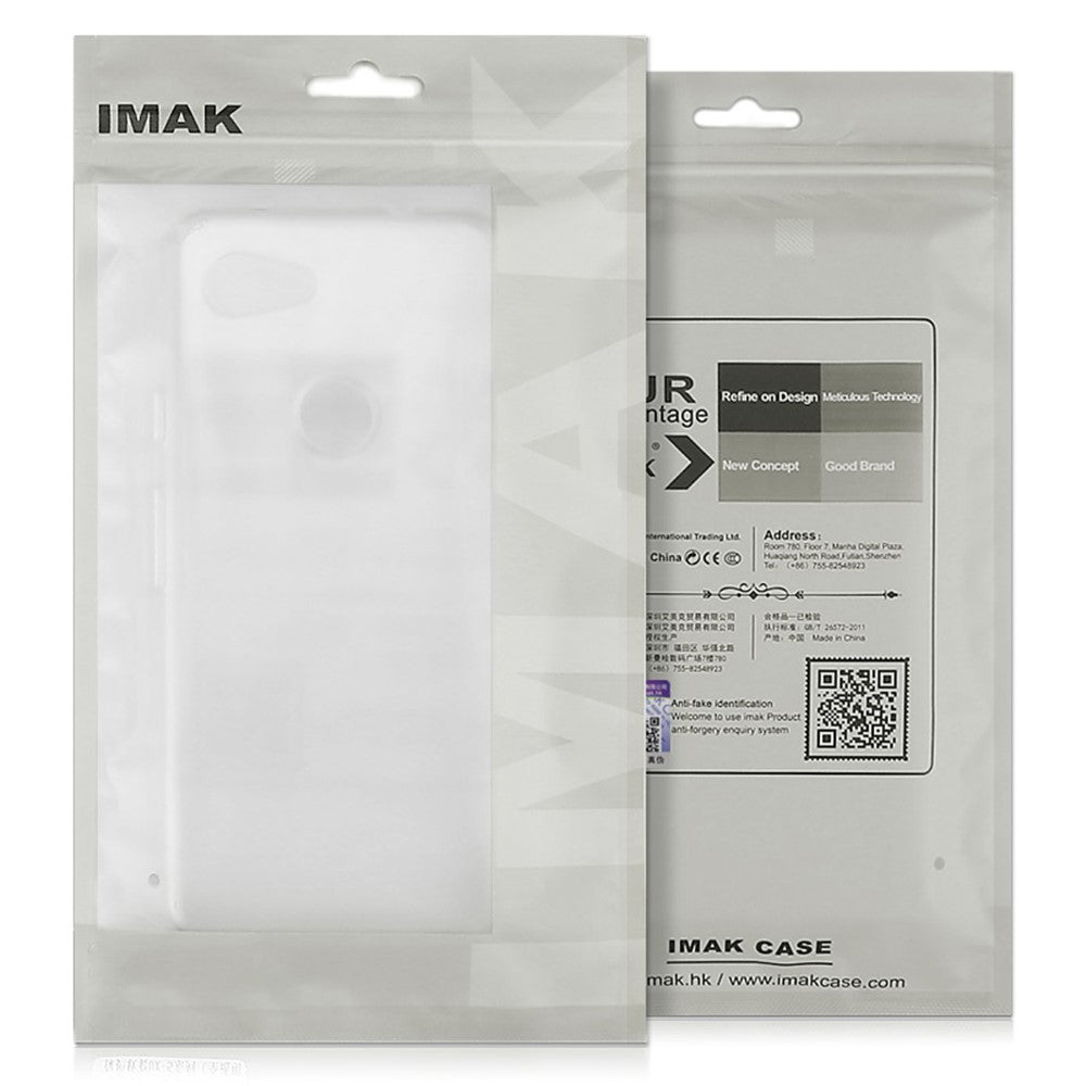 IMAK UX-5 Series Phone Case for Xiaomi Redmi Note 11 Pro 4G (MediaTek)/Note 11 Pro 5G (Qualcomm), Transparent Flexible TPU Cellphone Cover
